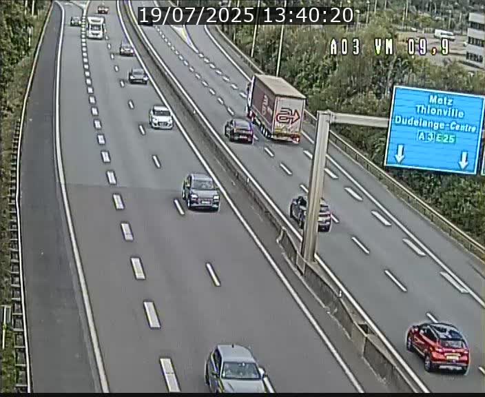 Webcam Autoroute à la Croix de Bettembourg - A3 - BK 9.9 - direction France