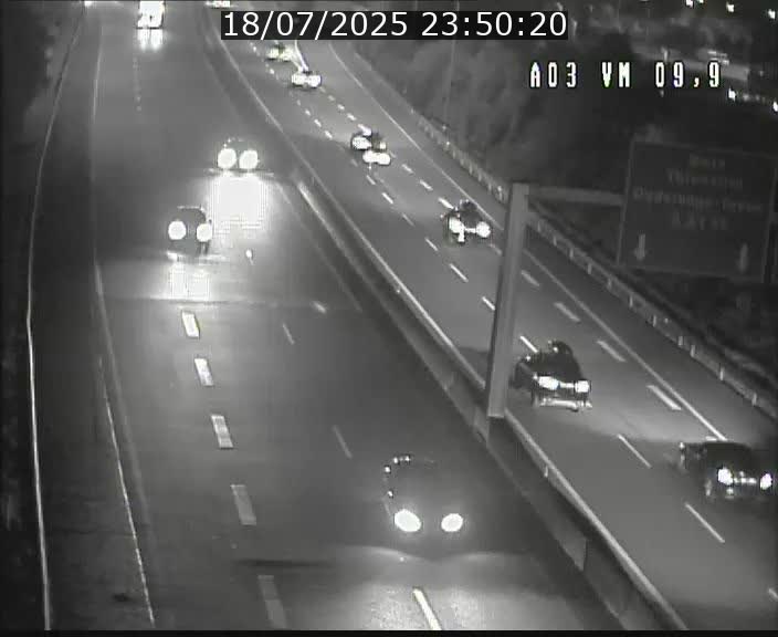 Webcam Autoroute à la Croix de Bettembourg - A3 - BK 9.9 - direction France