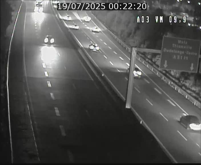 Webcam Autoroute à la Croix de Bettembourg - A3 - BK 9.9 - direction France