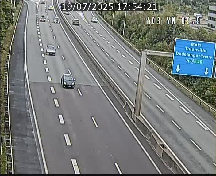 Webcam Autoroute à la Croix de Bettembourg - A3 - BK 9.9 - direction France