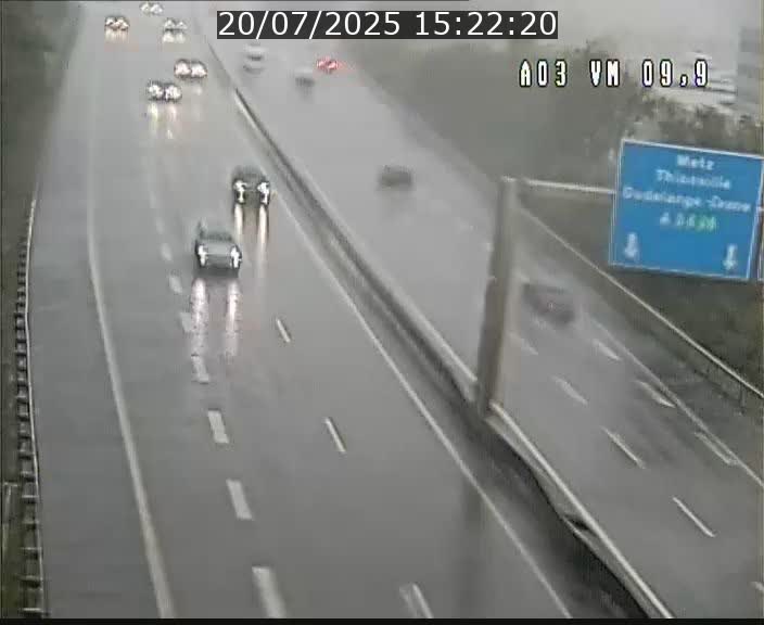 Webcam Autoroute à la Croix de Bettembourg - A3 - BK 9.9 - direction France