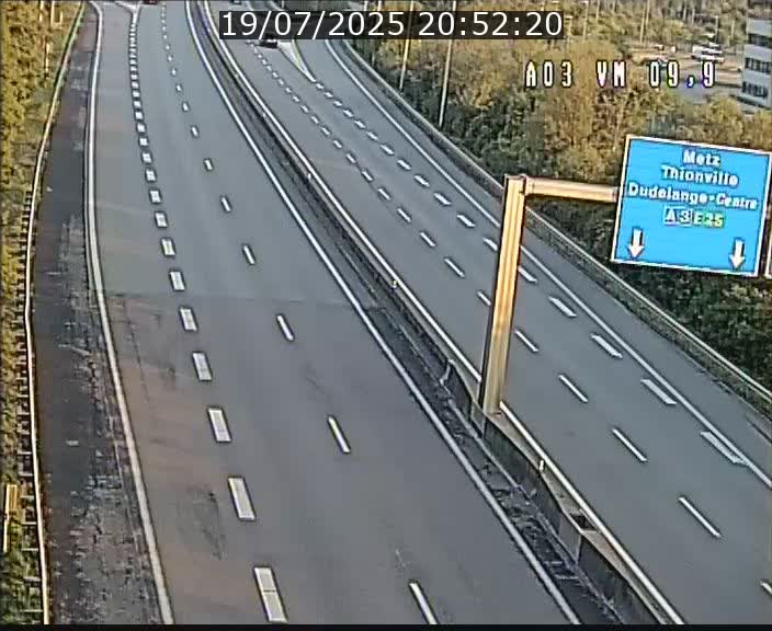 Webcam Autoroute à la Croix de Bettembourg - A3 - BK 9.9 - direction France
