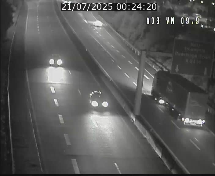 Webcam Autoroute à la Croix de Bettembourg - A3 - BK 9.9 - direction France