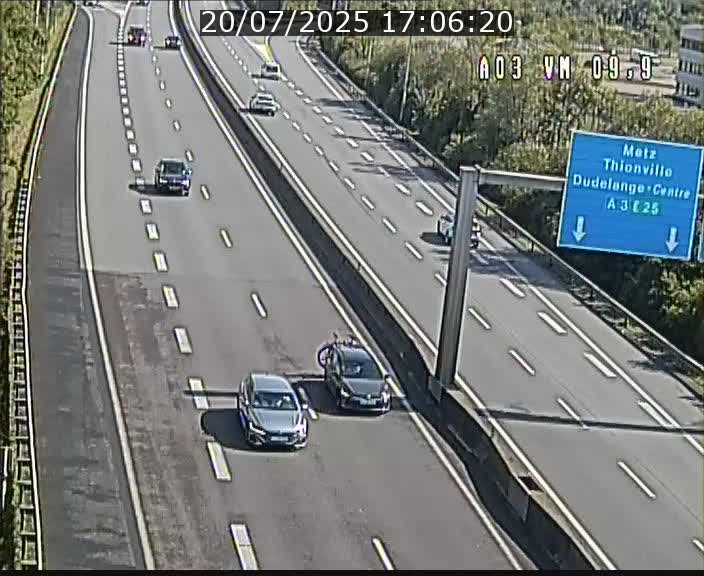 Webcam Autoroute à la Croix de Bettembourg - A3 - BK 9.9 - direction France