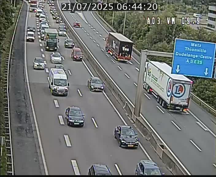 Webcam Autoroute à la Croix de Bettembourg - A3 - BK 9.9 - direction France