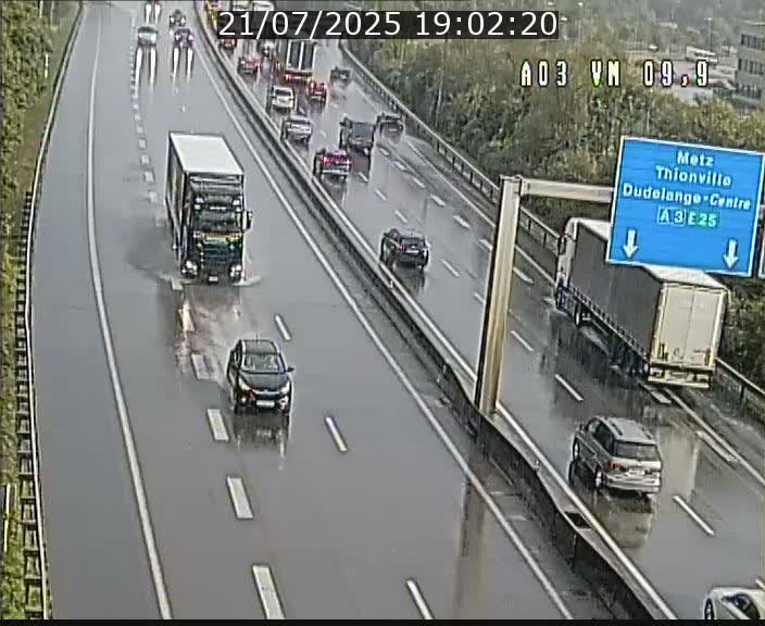 Webcam Autoroute à la Croix de Bettembourg - A3 - BK 9.9 - direction France
