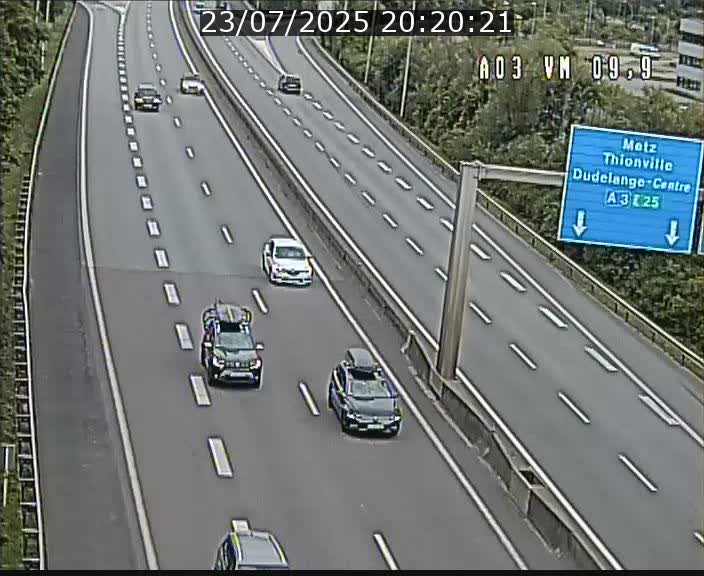 Webcam Autoroute à la Croix de Bettembourg - A3 - BK 9.9 - direction France