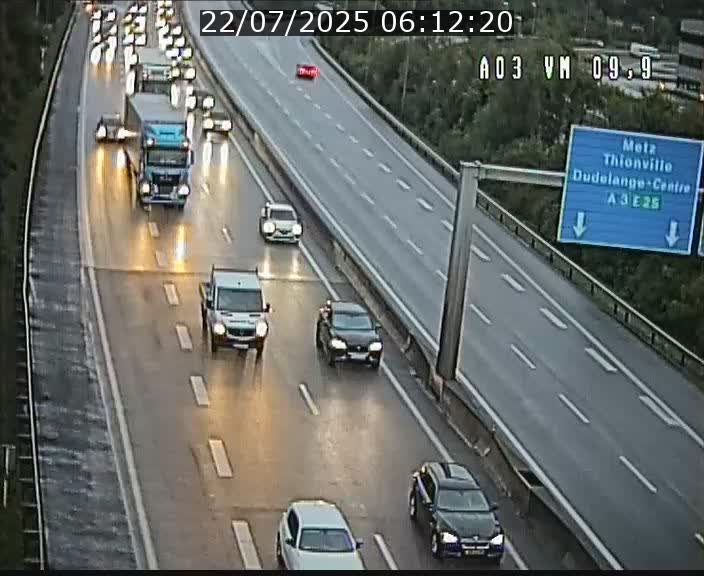 Webcam Autoroute à la Croix de Bettembourg - A3 - BK 9.9 - direction France