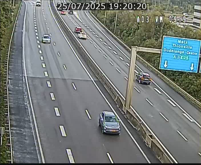 Webcam Autoroute à la Croix de Bettembourg - A3 - BK 9.9 - direction France