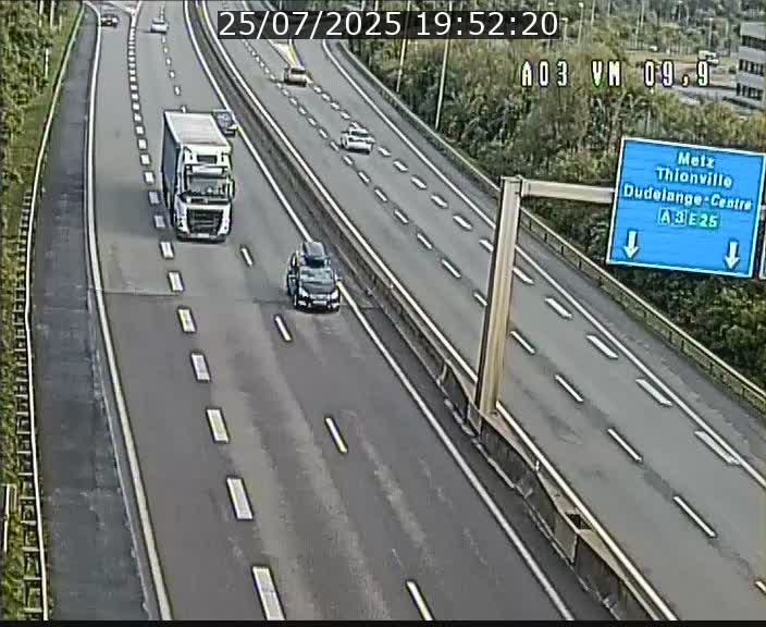 Webcam Autoroute à la Croix de Bettembourg - A3 - BK 9.9 - direction France
