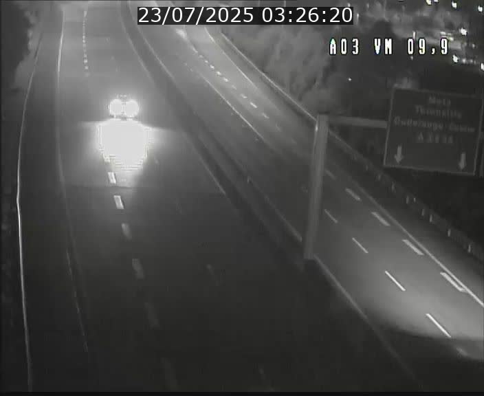 Webcam Autoroute à la Croix de Bettembourg - A3 - BK 9.9 - direction France