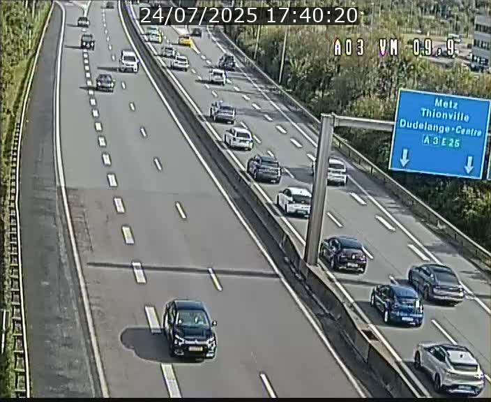 Webcam Autoroute à la Croix de Bettembourg - A3 - BK 9.9 - direction France