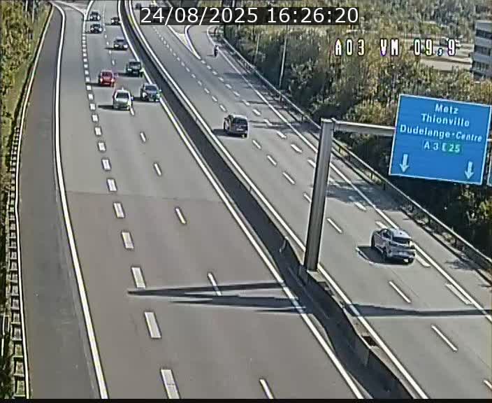 Webcam Autoroute à la Croix de Bettembourg - A3 - BK 9.9 - direction France