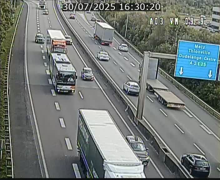 Webcam Autoroute à la Croix de Bettembourg - A3 - BK 9.9 - direction France