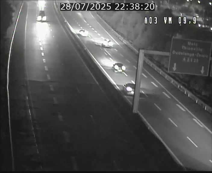 Webcam Autoroute à la Croix de Bettembourg - A3 - BK 9.9 - direction France