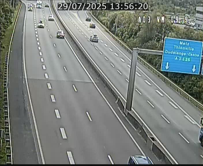 Webcam Autoroute à la Croix de Bettembourg - A3 - BK 9.9 - direction France