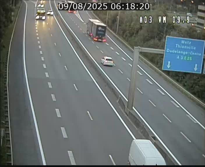 Webcam Autoroute à la Croix de Bettembourg - A3 - BK 9.9 - direction France