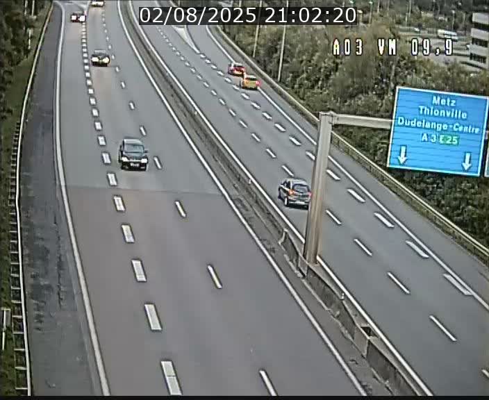 Webcam Autoroute à la Croix de Bettembourg - A3 - BK 9.9 - direction France