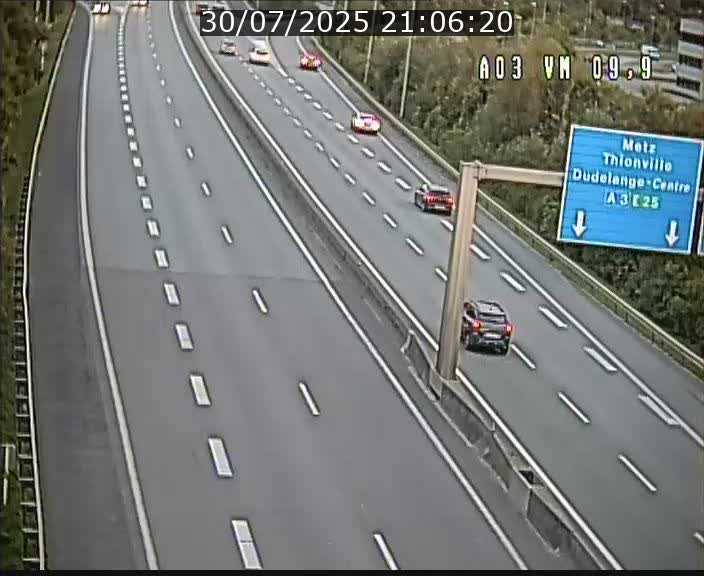 Webcam Autoroute à la Croix de Bettembourg - A3 - BK 9.9 - direction France