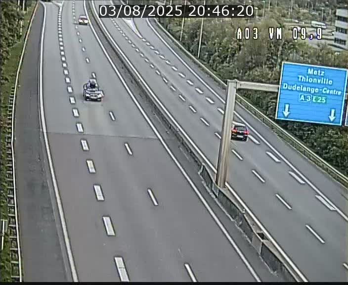 Webcam Autoroute à la Croix de Bettembourg - A3 - BK 9.9 - direction France