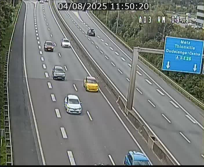 Webcam Autoroute à la Croix de Bettembourg - A3 - BK 9.9 - direction France