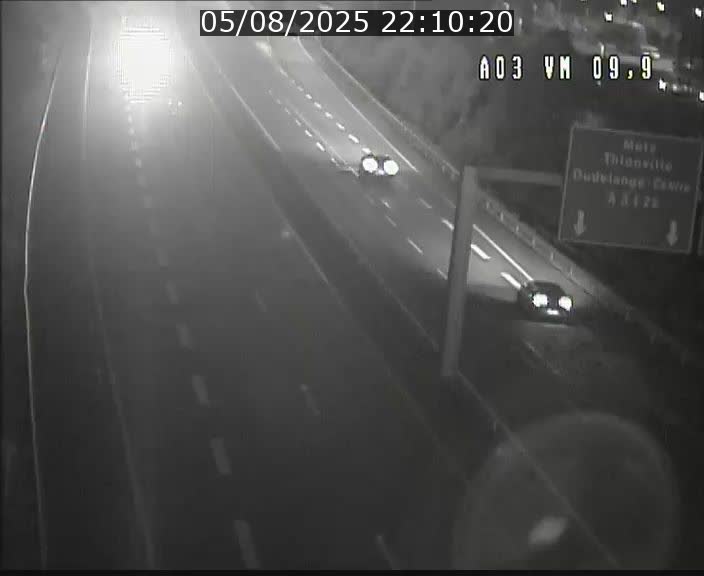 Webcam Autoroute à la Croix de Bettembourg - A3 - BK 9.9 - direction France