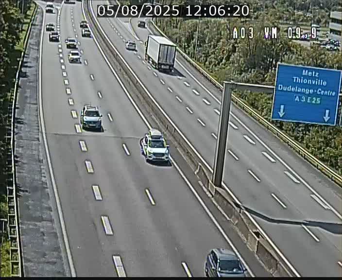 Webcam Autoroute à la Croix de Bettembourg - A3 - BK 9.9 - direction France