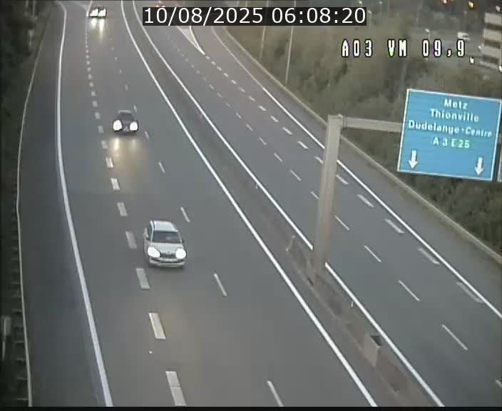 Webcam Autoroute à la Croix de Bettembourg - A3 - BK 9.9 - direction France