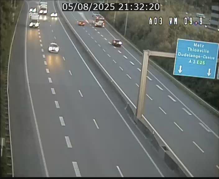 Webcam Autoroute à la Croix de Bettembourg - A3 - BK 9.9 - direction France