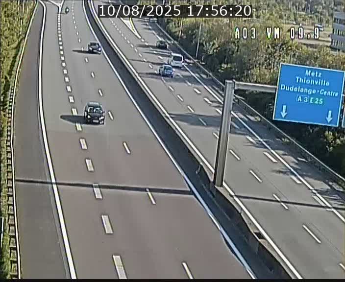 Webcam Autoroute à la Croix de Bettembourg - A3 - BK 9.9 - direction France