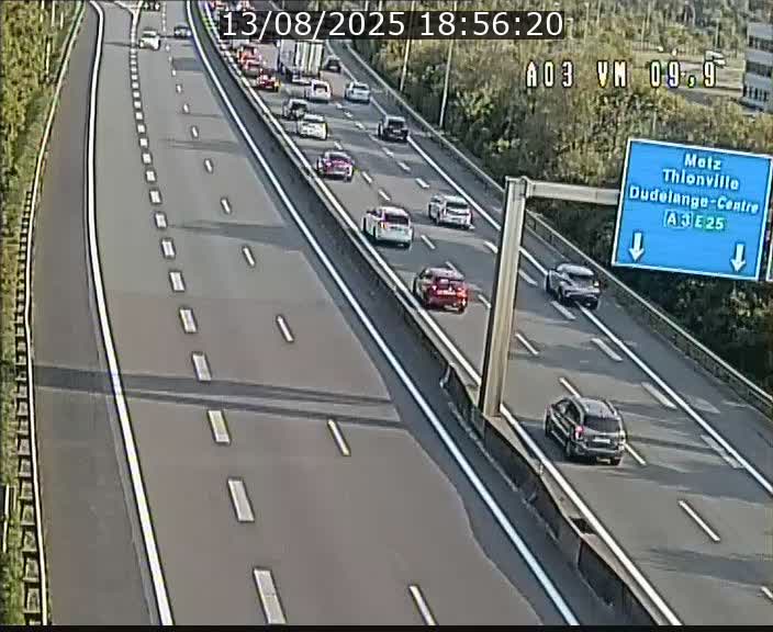 Webcam Autoroute à la Croix de Bettembourg - A3 - BK 9.9 - direction France