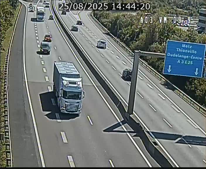 Webcam Autoroute à la Croix de Bettembourg - A3 - BK 9.9 - direction France