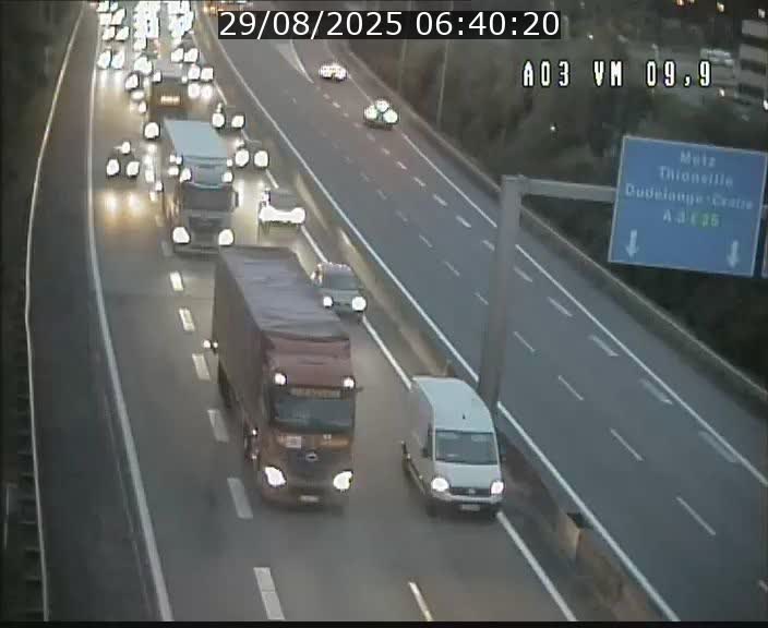 Webcam Autoroute à la Croix de Bettembourg - A3 - BK 9.9 - direction France