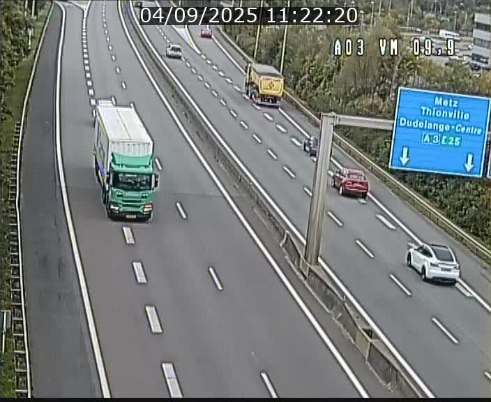 Webcam Autoroute à la Croix de Bettembourg - A3 - BK 9.9 - direction France