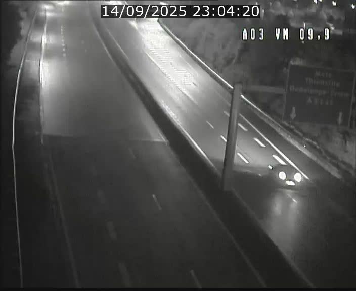 Webcam Autoroute à la Croix de Bettembourg - A3 - BK 9.9 - direction France