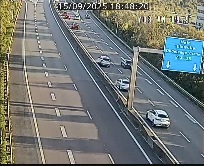 Webcam Autoroute à la Croix de Bettembourg - A3 - BK 9.9 - direction France
