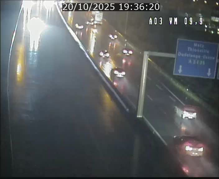 Webcam Autoroute à la Croix de Bettembourg - A3 - BK 9.9 - direction France