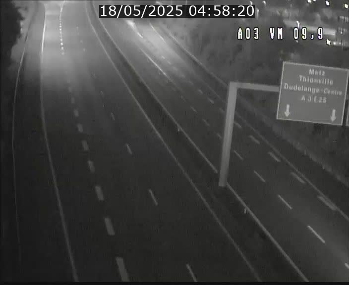 <h2>Webcam Autoroute à la Croix de Bettembourg - A3 - BK 9.9 - direction France</h2>