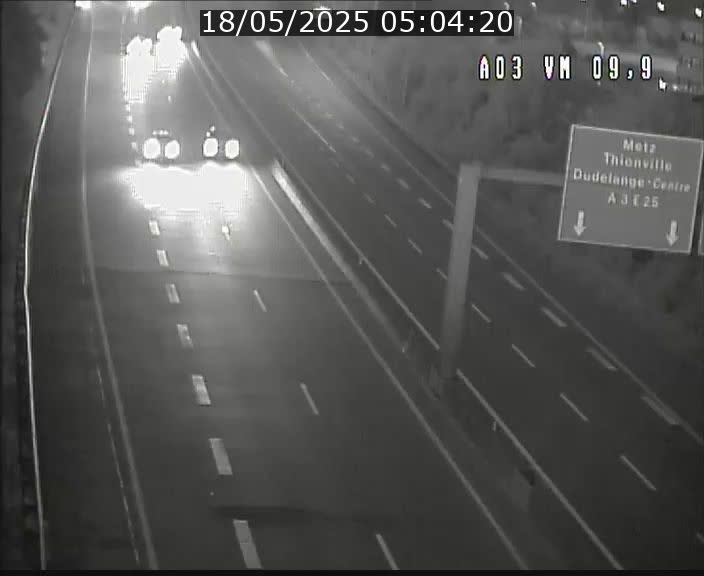 <h2>Webcam Autoroute à la Croix de Bettembourg - A3 - BK 9.9 - direction France</h2>