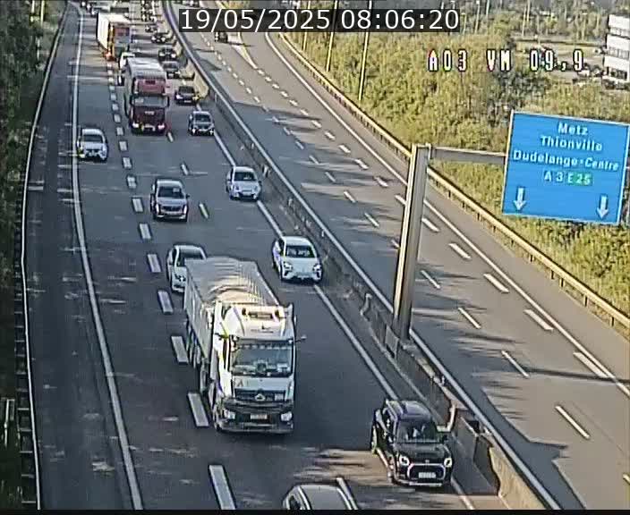 <h2>Webcam Autoroute à la Croix de Bettembourg - A3 - BK 9.9 - direction France</h2>