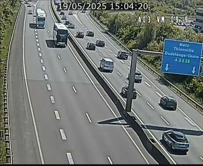 <h2>Webcam Autoroute à la Croix de Bettembourg - A3 - BK 9.9 - direction France</h2>