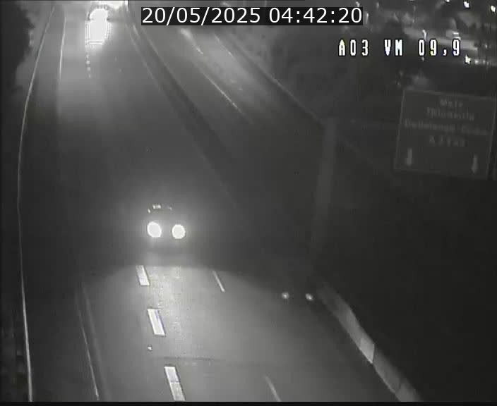 <h2>Webcam Autoroute à la Croix de Bettembourg - A3 - BK 9.9 - direction France</h2>