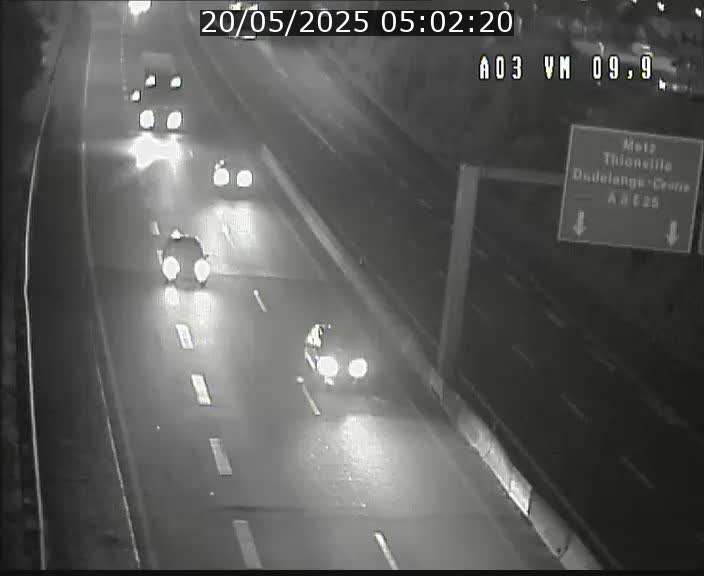 <h2>Webcam Autoroute à la Croix de Bettembourg - A3 - BK 9.9 - direction France</h2>