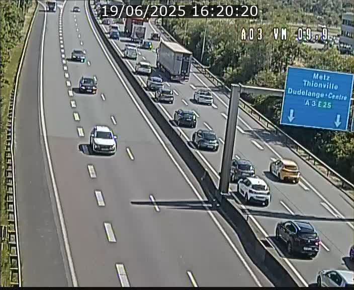 Webcam Autoroute à la Croix de Bettembourg - A3 - BK 9.9 - direction France