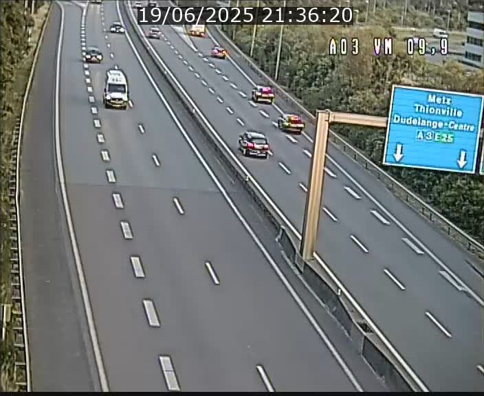 <h2>Webcam Autoroute à la Croix de Bettembourg - A3 - BK 9.9 - direction France</h2>