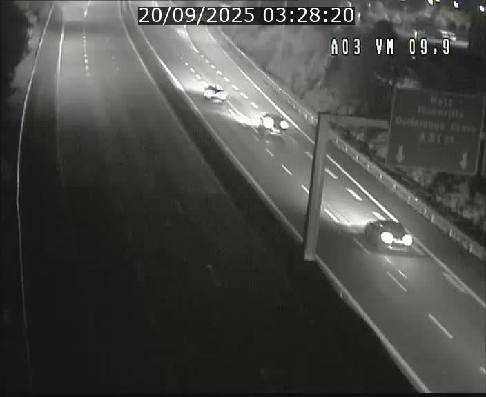 <h2>Webcam Autoroute à la Croix de Bettembourg - A3 - BK 9.9 - direction France</h2>