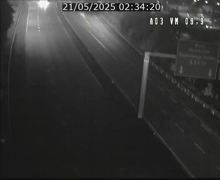 <h2>Webcam Autoroute à la Croix de Bettembourg - A3 - BK 9.9 - direction France</h2>
