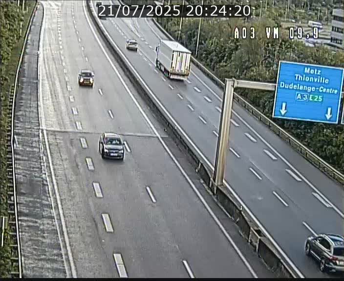 <h2>Webcam Autoroute à la Croix de Bettembourg - A3 - BK 9.9 - direction France</h2>