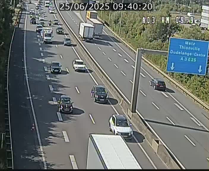<h2>Webcam Autoroute à la Croix de Bettembourg - A3 - BK 9.9 - direction France</h2>