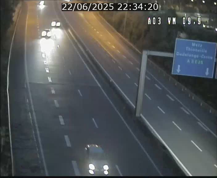 <h2>Webcam Autoroute à la Croix de Bettembourg - A3 - BK 9.9 - direction France</h2>